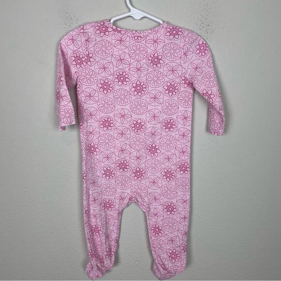Aden + Anais Pink Floral One Piece Sleeper 3 to 6 Months - Picture 4 of 5